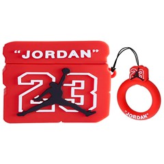 Microsonic AirPods Pro Kılıf Cartoon Figürlü Silikon Jordan 23 Kırmızı