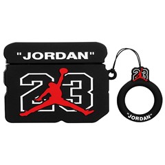 Microsonic AirPods Pro Kılıf Cartoon Figürlü Silikon Jordan 23 Siyah