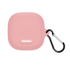 Microsonic Anker Soundcore Liberty 4 NC Kılıf Askılı Mat Silikon Pembe