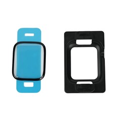Microsonic Apple Watch SE 40mm Takma Aparatlı Kolay Uygulama Ekran Koruyucu Siyah