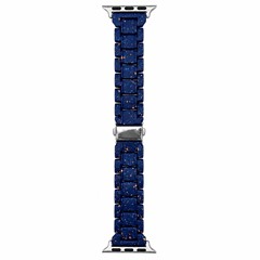 Microsonic Apple Watch Series 11 42mm Flame Metal Stainless Kordon Lacivert