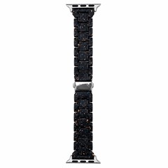 Microsonic Apple Watch Series 11 42mm Flame Metal Stainless Kordon Siyah