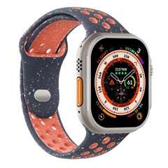 Microsonic Apple Watch Series 12 46mm Kordon Flame Circle Lacivert