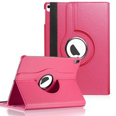 Microsonic Apple iPad Air 13 2026 Kılıf A3461-A3462 360 Rotating Stand Deri Pembe