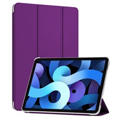 Microsonic Apple iPad Pro 13 2025 Kılıf A3360-A3361 Slim Translucent Back Smart Cover Mor
