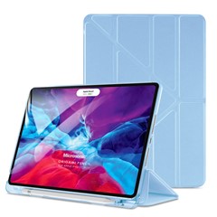 Microsonic Apple iPad Pro 13 2025 Kılıf A3360-A3361 Origami Pencil Mavi