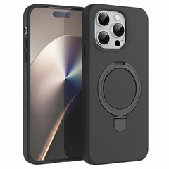 Microsonic Apple iPhone 14 Pro Kılıf Aura Stant MagSafe Siyah