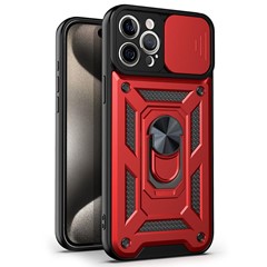 Microsonic Apple iPhone 15 Pro Max Kılıf Impact Resistant Kırmızı