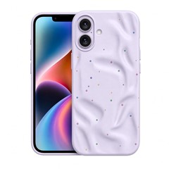 Microsonic Apple iPhone 16 Plus Kılıf Rippledots Lila