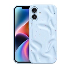 Microsonic Apple iPhone 16 Plus Kılıf Rippledots Mavi