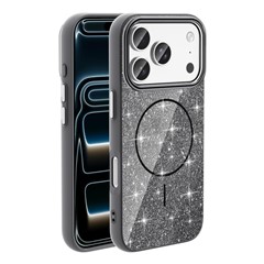 Microsonic Apple iPhone 18 Pro Kılıf GlamGrip Luxe Siyah