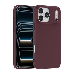 Microsonic Apple iPhone 18 Pro Kılıf Groovy Soft Mürdüm
