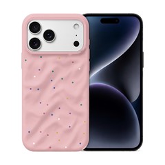 Microsonic Apple iPhone 18 Pro Kılıf Rippledots Pembe