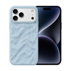 Microsonic Apple iPhone 18 Pro Max Kılıf Rippledots Mavi
