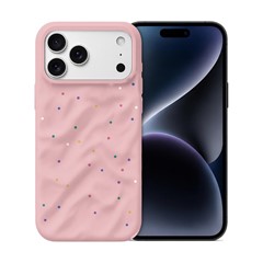Microsonic Apple iPhone 18 Pro Max Kılıf Rippledots Pembe