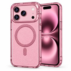 Microsonic Apple iPhone 17 Pro Max Kılıf SparkMag Luxe Pembe