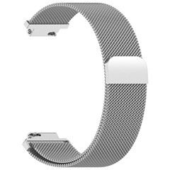 Microsonic Garmin CIRQA Kordon Milanese Loop Kordon Gümüş