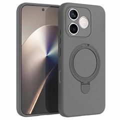 Microsonic Honor 600 Lite 5G Kılıf Aura Stant MagSafe Gri