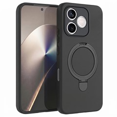 Microsonic Honor 600 Lite 5G Kılıf Aura Stant MagSafe Siyah