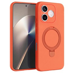 Microsonic Honor 600 Lite 5G Kılıf Aura Stant MagSafe Turuncu