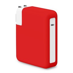 Microsonic Macbook Şarj Adaptör Kılıf 85W-87W-96W Matte Silicone Kırmızı