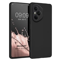 Microsonic Matte Silicone Honor 400 Pro Kılıf Siyah