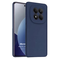 Microsonic Matte Silicone Xiaomi Redmi Note 15 Pro 5G Kılıf Lacivert
