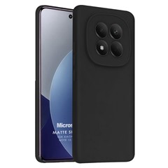 Microsonic Matte Silicone Xiaomi Redmi Note 15 Pro 5G Kılıf Siyah