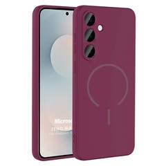 Microsonic Samsung Galaxy S26 Plus Kılıf Zeno MagSafe Mürdüm