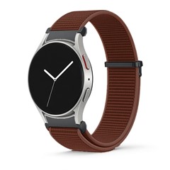 Microsonic Samsung Galaxy Watch 8 40mm Kordon FlexWeave Kumaş Kahverengi