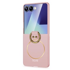 Microsonic Samsung Galaxy Z Flip 7 Kılıf Ring Fall Platinum Rose Gold