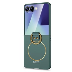 Microsonic Samsung Galaxy Z Flip 7 Kılıf Ring Fall Platinum Yeşil