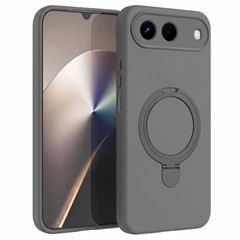Microsonic Infinix Hot 60i 5G Kılıf Aura Stant MagSafe Gri