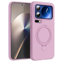 Microsonic Xiaomi 17 Pro Kılıf Aura Stant MagSafe Pembe