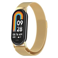 Microsonic Xiaomi Mi Band 10 Milanese Loop Kordon Gold