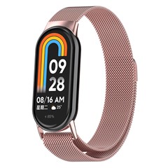 Microsonic Xiaomi Smart Band 10 Milanese Loop Kordon Pembe