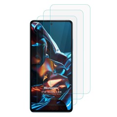 Microsonic Xiaomi Poco X4 GT Screen Protector Nano Glass Cam Ekran Koruyucu 3 lü Paket