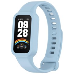 Microsonic Xiaomi Smart Band 9 Active Kordon Silicone Sport Band Mavi