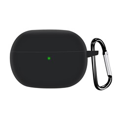 Microsonic Xiaomi Redmi Buds 8 Kılıf Askılı Mat Silikon Siyah