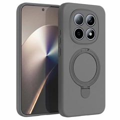 Microsonic Xiaomi Redmi Note 15 4G Kılıf Aura Stant MagSafe Gri