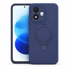 Microsonic Xiaomi Redmi Note 17 5G Kılıf Aura Stant MagSafe Lacivert