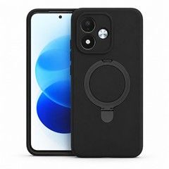 Microsonic Xiaomi Redmi Note 17 5G Kılıf Aura Stant MagSafe Siyah
