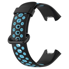 Microsonic Xiaomi Poco Watch Rainbow Band Kordon Siyah Mavi