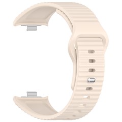 Microsonic Xiaomi Redmi Watch 6 Active Kordon Wave Design Silicone Band Bej