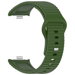 Microsonic Xiaomi Redmi Watch 6 Active Kordon Wave Design Silicone Band Koyu Yeşil
