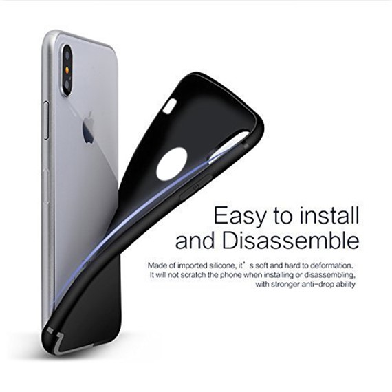 Microsonic iPhone X Kılıf Kamera Korumalı Siyah 5