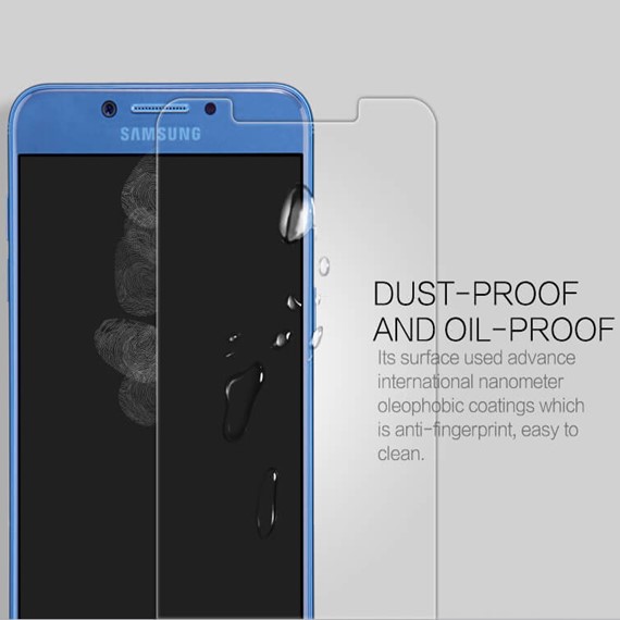 Microsonic Samsung Galaxy C5 Pro Temperli Cam Ekran koruyucu Kırılmaz film 4