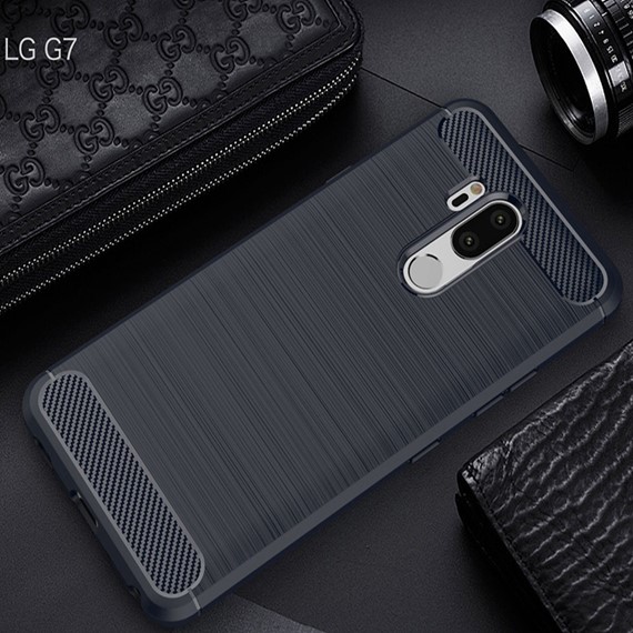 Microsonic LG G7 Kılıf Room Silikon Lacivert 3