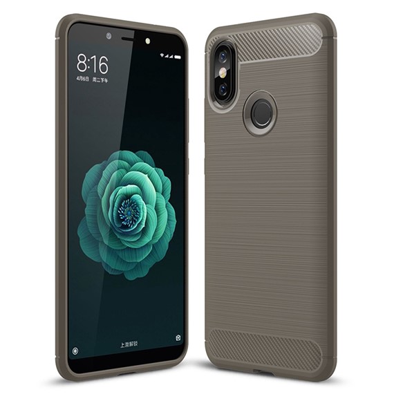 Microsonic Xiaomi Mi A2 Mi 6X Kılıf Room Silikon Gri 1