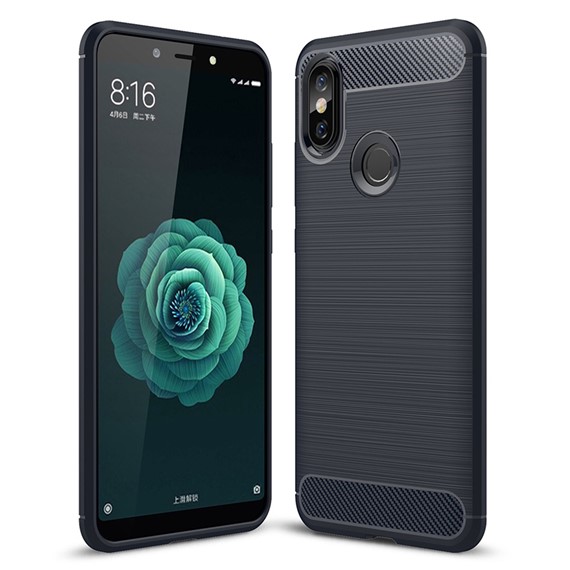 Microsonic Xiaomi Mi A2 Mi 6X Kılıf Room Silikon Lacivert 1